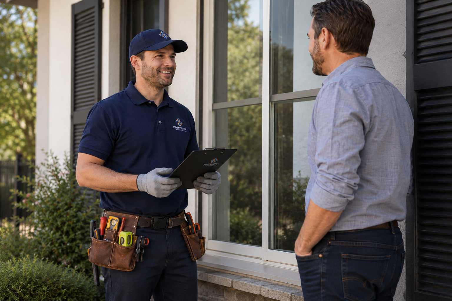 customer review for residential window glass repair service in Aldie VA