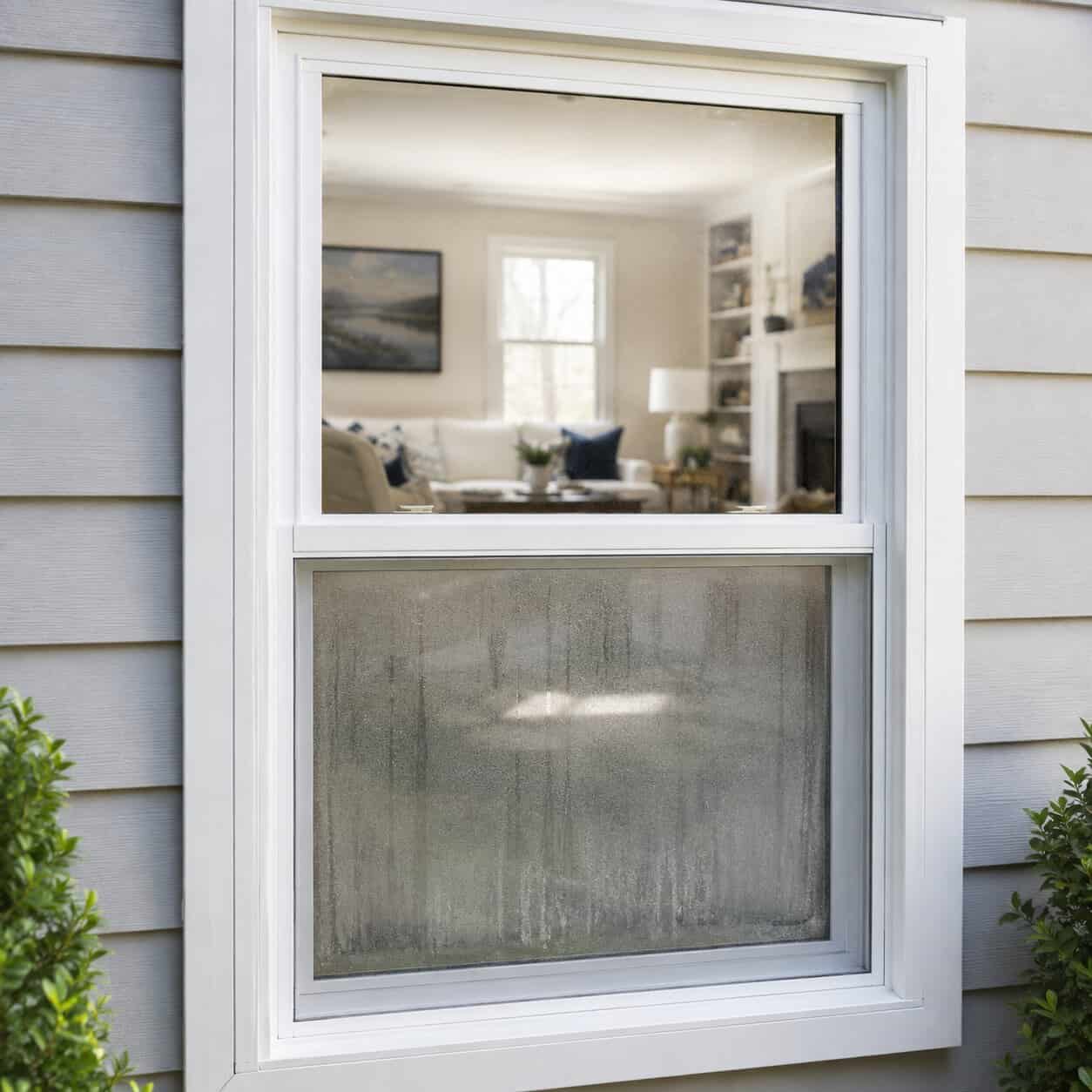 Foggy double-pane residential window glass needing repair in Falls Church, VA